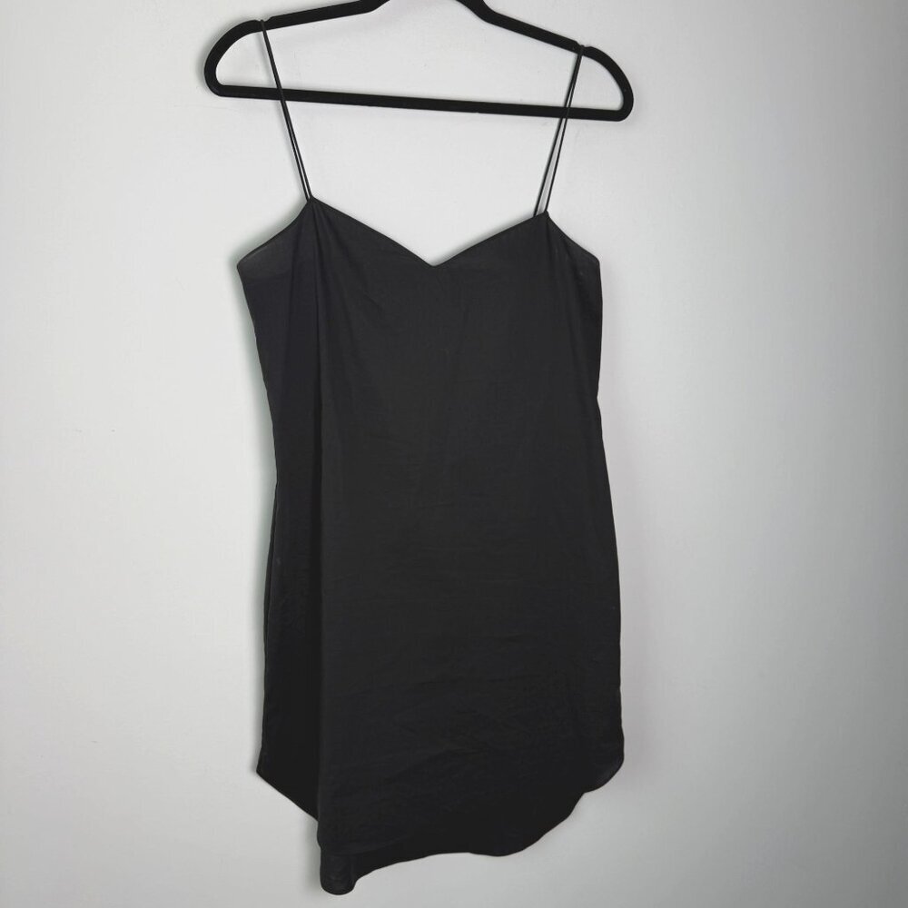 Theory Mini Slip Spaghetti Strap Black Size Small Minimalist Chic CBK - Picture 2 of 7